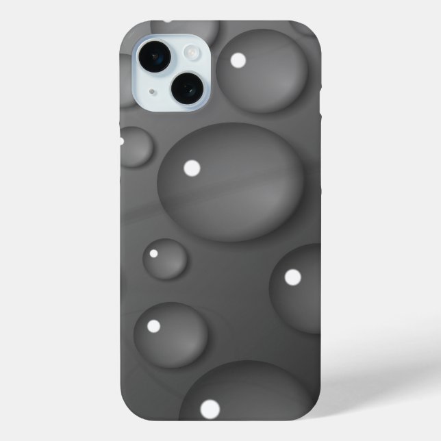 Gray Raindrop Background Case-Mate iPhone Hülle (Rückseite)