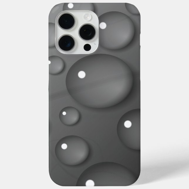 Gray Raindrop Background Case-Mate iPhone Hülle (Rückseite)