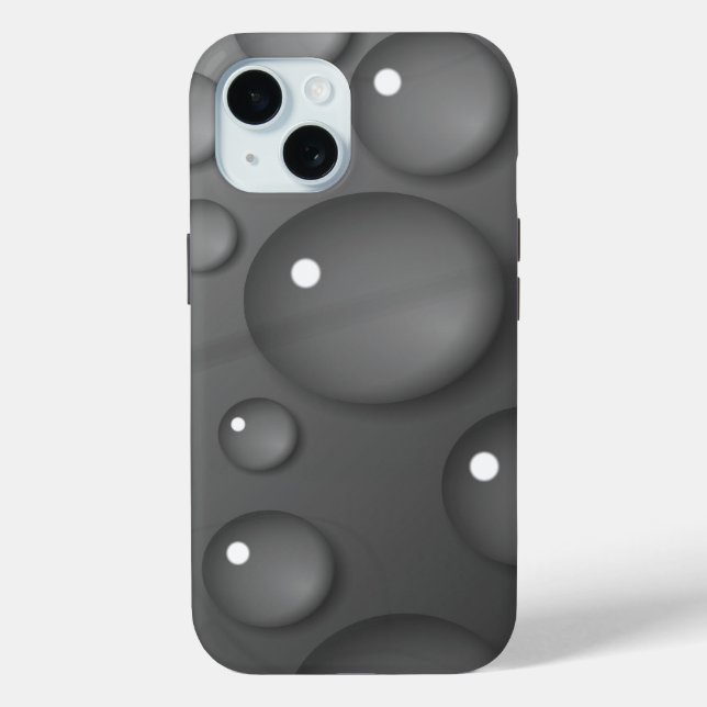 Gray Raindrop Background Case-Mate iPhone Hülle (Rückseite)