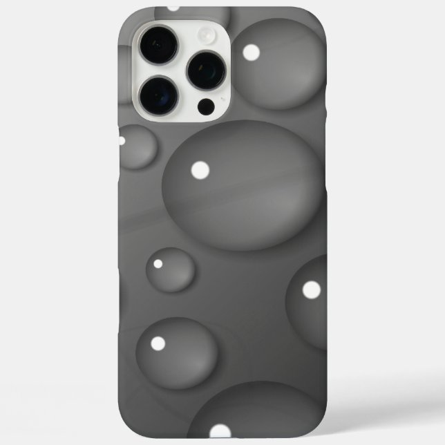 Gray Raindrop Background Case-Mate iPhone Hülle (Rückseite)