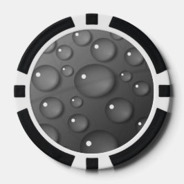 Gray Raindrop Background Pokerchips