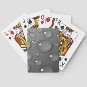 Gray Raindrop Background Spielkarten