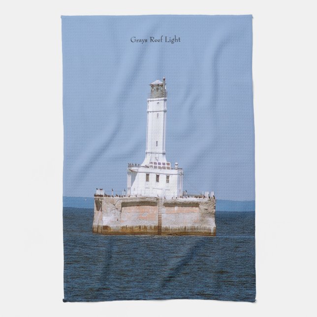 Gray Reef Küchenhandtuch Geschirrtuch (Vertikal)