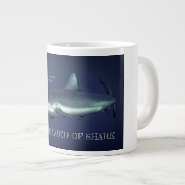 Gray Reef Shark in Yap Micronesia Jumbo-Tasse (Vorderseite Rechts)