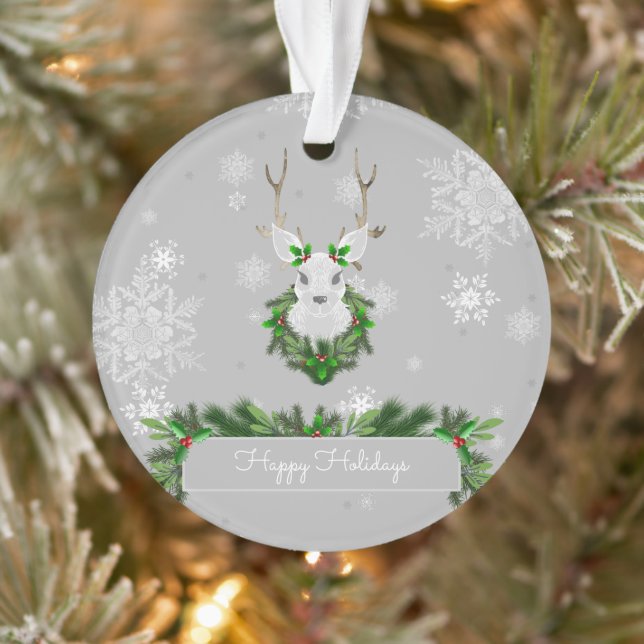 Gray Rentier Ornament (Baum)
