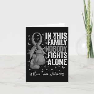 Gray Ribbon Survivor Fighter Brain Tumor Bewusstse Karte