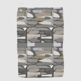 Gray Rock Stone Pattern Golfhandtuch
