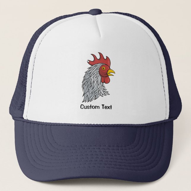 Gray Rooster's Head Truckerkappe (Vorderseite)