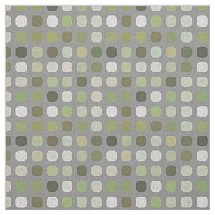 Gray Sage Olive Runde Plätze Stoff
