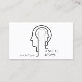 Gray Scheme Mind Science Human Head Visitenkarte