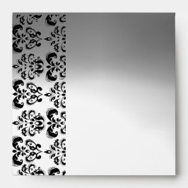 GRAY SCHWARZ-WEISS DAMASK , RED RUBY GEM Wedding