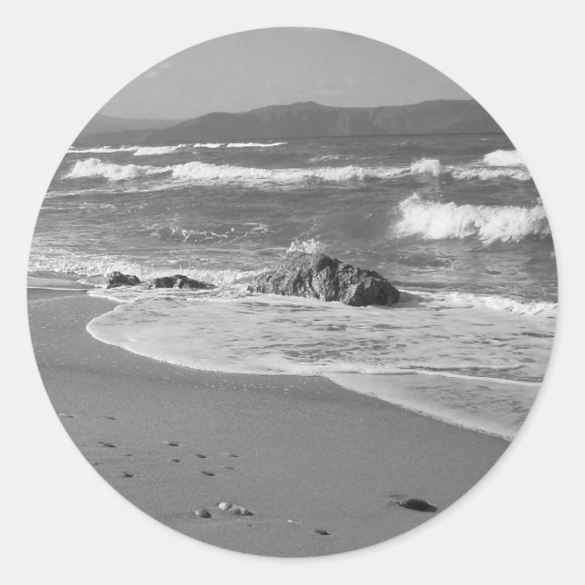 Gray Seascape Stickers (Vorderseite)
