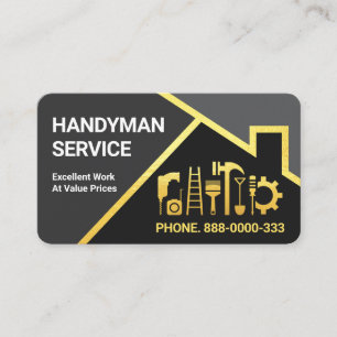 Gray Shades Gold Dachdeckungsgrenze Visitenkarte