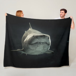 GRAY SHARK FLEECEDECKE