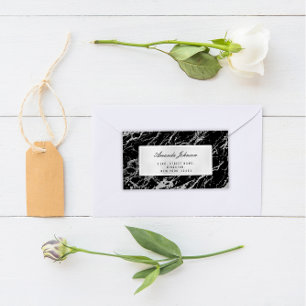 Gray Silver Marble Abstrakt Elegantes Schwarzes UA