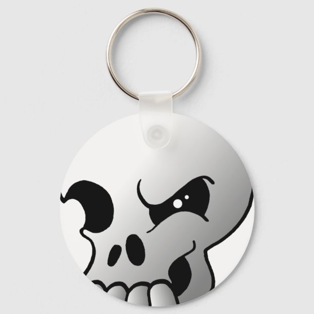 Gray Skull Schlüsselanhänger (Vorderseite)