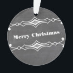 Gray Slanted Chalkboard Holiday Acrylic Ornament<br><div class="desc">Elegantes und stilvolles Slanted Chalkboard Holiday Acrylic Ornament in Grau mit einem Deko-Rahmen und einem angesagten Chalkboard-Look. Dieses schicke Dekor ist perfekt,  um Ihren Flair in den Urlaub zu versetzen! Einfach anpassen,  einfach Ihren personalisierten Text in die vorhandenen Textfelder einfügen. Klicken Sie auf "Anpassen",  um weitere Personalisierungsoptionen zu erhalten.</div>