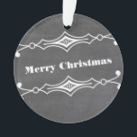 Gray Slanted Chalkboard Holiday Acrylic Ornament<br><div class="desc">Elegantes und stilvolles Slanted Chalkboard Holiday Acrylic Ornament in Grau mit einem Deko-Rahmen und einem angesagten Chalkboard-Look. Dieses schicke Dekor ist perfekt,  um Ihren Flair in den Urlaub zu versetzen! Einfach anpassen,  einfach Ihren personalisierten Text in die vorhandenen Textfelder einfügen. Klicken Sie auf "Anpassen",  um weitere Personalisierungsoptionen zu erhalten.</div>