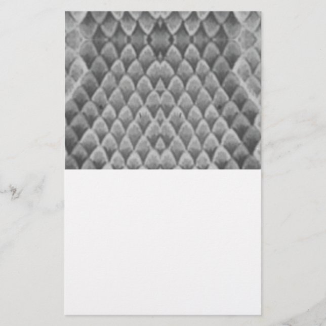 Gray Snakeskin Briefpapier (Vorderseite)
