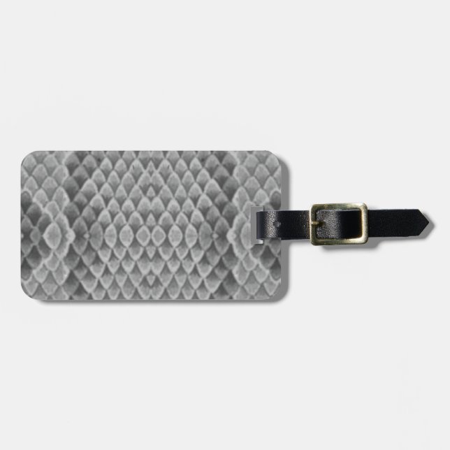 Gray Snakeskin Gepäckanhänger (Vorderseite horizontal)
