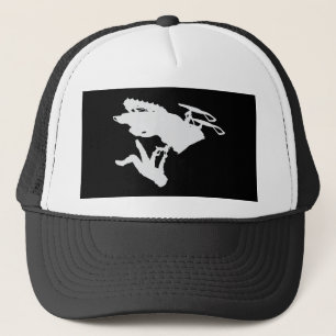 Gray Snowmobiler Truckerkappe
