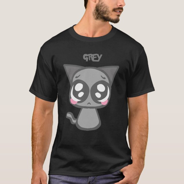 Gray Sprunki - Niedlich & Freckled Character Desig T-Shirt (Vorderseite)