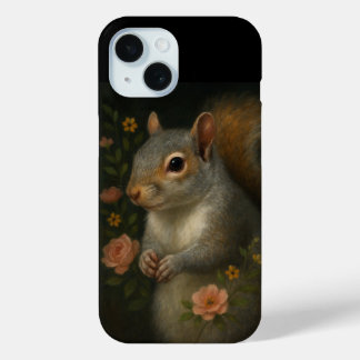 Gray Squirrel with Flowers – Enchanted Woodland Case-Mate iPhone Hülle