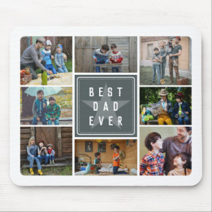 Gray Star Bester Vater je Fotomaterial Mousepad
