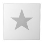 Gray Star Fliese<br><div class="desc">Graustern Keramik Tile. Sterne sind immer in Mode!</div>
