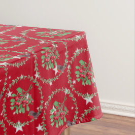 Gray Star Red Robin Wreath Weihnachten Tischdecke