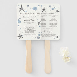 Gray Starfish Blue Muschel Fächer