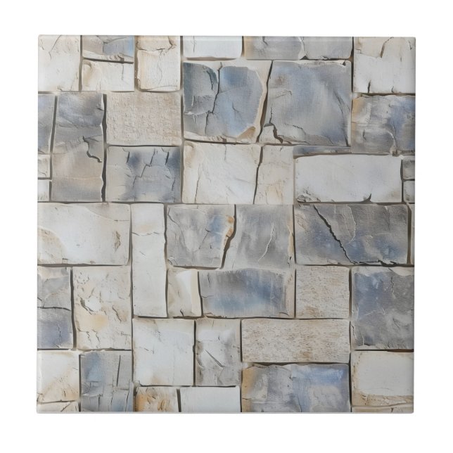 Gray Stone Pattern Fliese (Vorderseite)