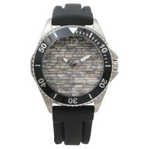 Gray Stone Wall Armbanduhr