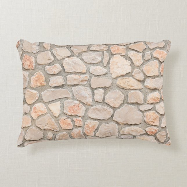 Gray stone wall background. stone, texture, wall,  dekokissen (Vorderseite)