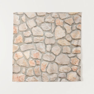 Gray stone wall background. stone, texture, wall, wandteppich