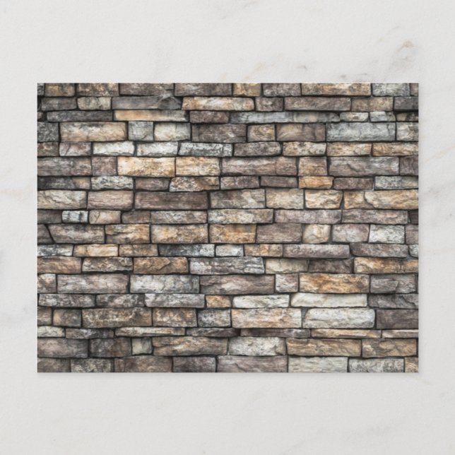 Gray Stone Wall Postkarte (Vorderseite)