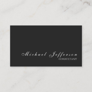 Gray Stylish Beruflich Modern Business Card Visitenkarte