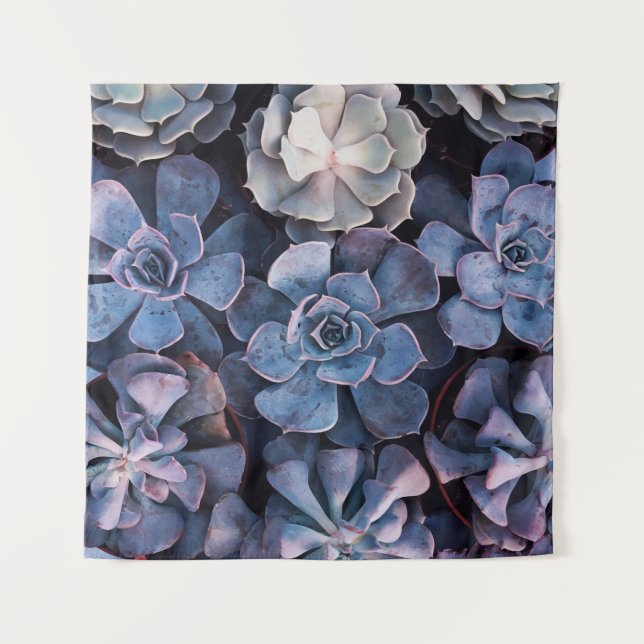 Gray succulents wandteppich (Vorderseite)