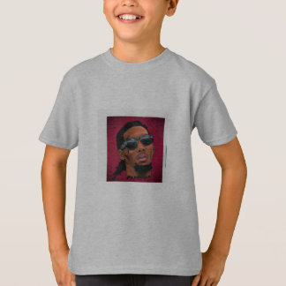Gray T shirt Offset for Boys & Teens 