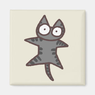 Gray Tabby Cat Magnet