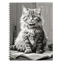 Gray Tabby Cat Notizblock