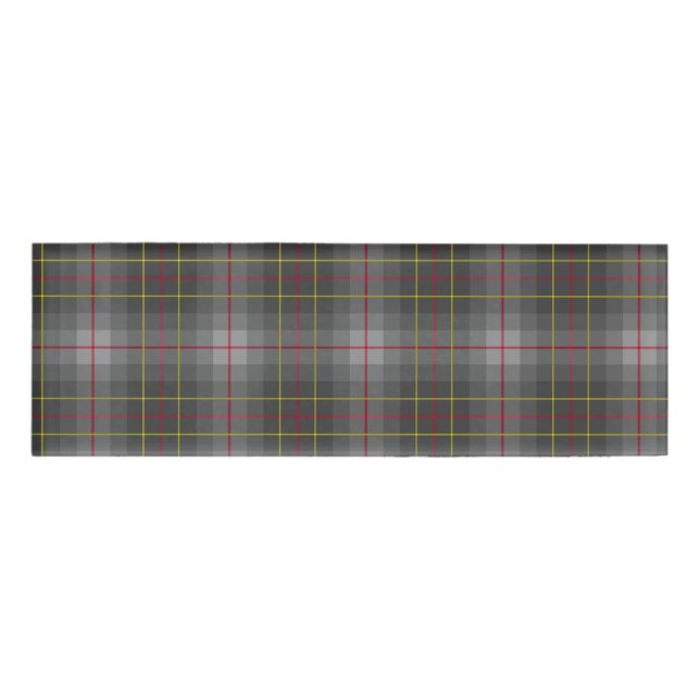 Gray Tartan Name Tag Namenschild (Vorderseite)