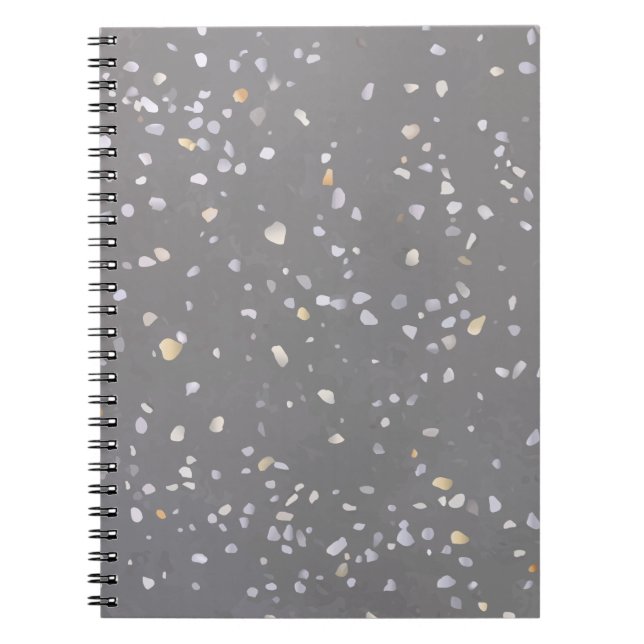 Gray Terrazzo Stone Notizblock (Vorderseite)