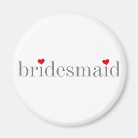 Gray Text Bridesmaid