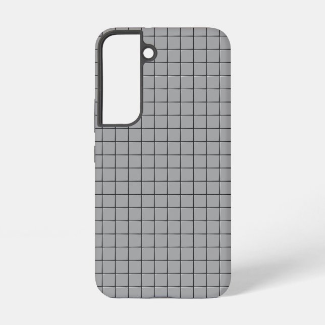 Gray Tile Pattern Samsung Galaxy Hülle (Rückseite)
