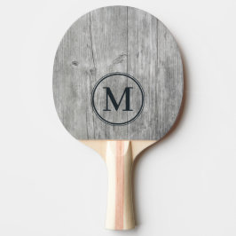 Gray Timber Monogram Tischtennis Schläger