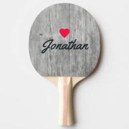 Gray Timber Vintage Heart Signature Tischtennis Schläger