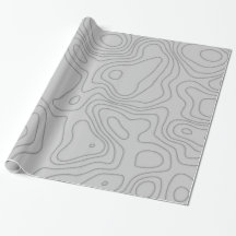 Gray Topographic Lines