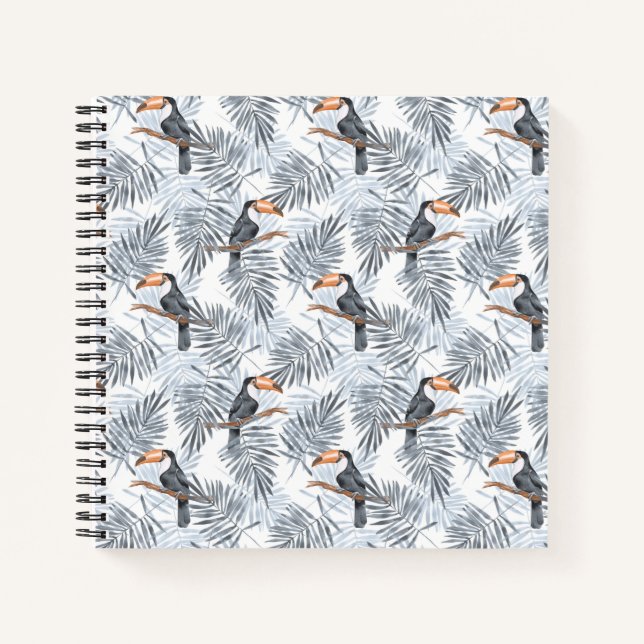Gray Toucan Notizbuch (Vorderseite)