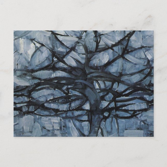 Gray Tree By Piet Mondrian Postkarte (Vorderseite)
